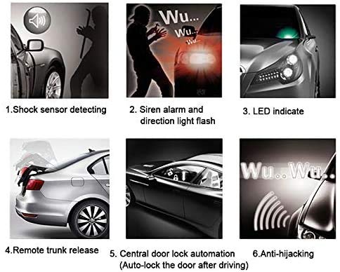 BANVIE Sistema de alarma para coche, sistemas de alarma anti