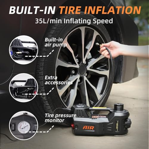 STANDTALL Kit de gato eléctrico de 5 toneladas y 12 V con ll