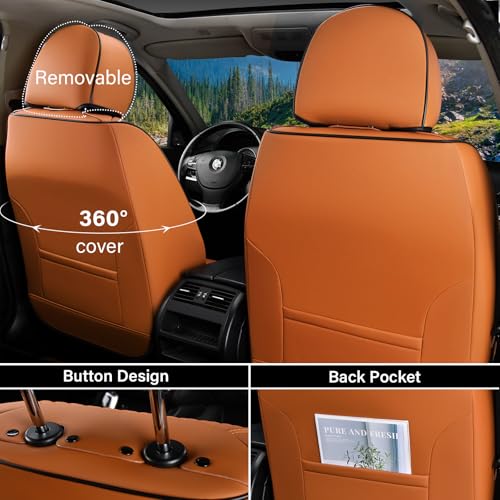 Coverado Juego completo de fundas de asiento de automóvil, 5