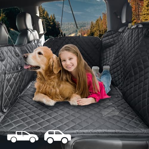 TIROL Extensor de asiento trasero para perros, funda de asie