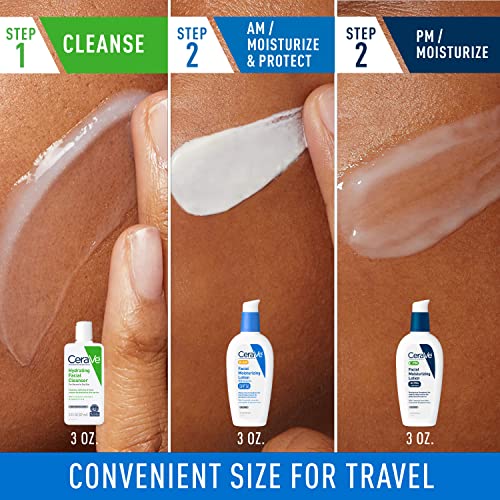 CeraVe AM - Hidratante facial con SPF, PM hidratante facial
