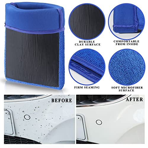 AUTODECO Kit de 23 piezas de detalles de automóvil, guante d