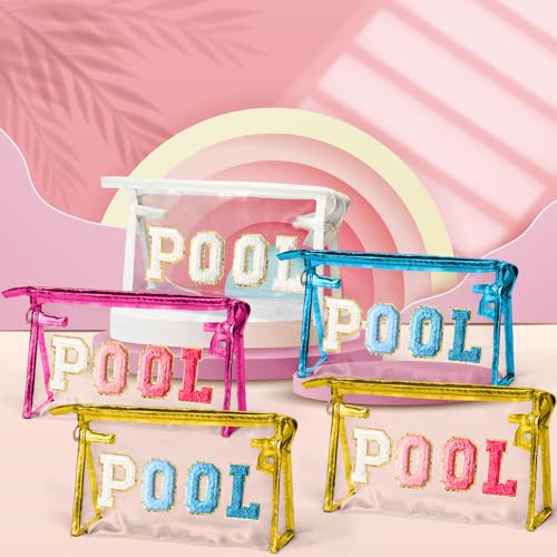 Y1tvei Bolsa de maquillaje transparente para piscinas, color