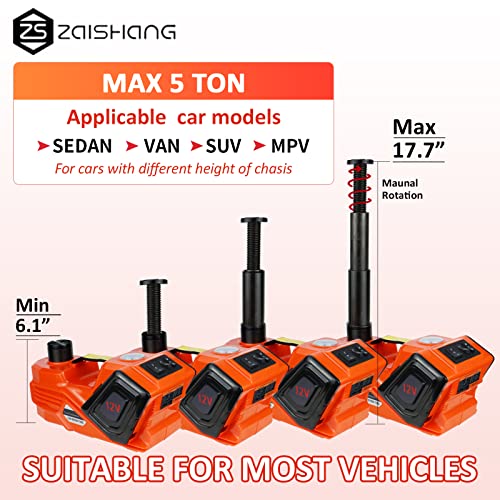 ZAISHANG - Kit de gato eléctrico para automóvil de 5 tonelad