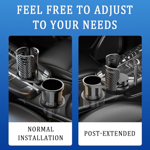 Extensor multifuncional para portavasos de automóvil, doble