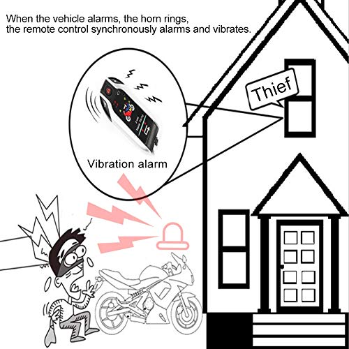 Acouto Sistema de alarma de motocicleta antirrobo, sistema d