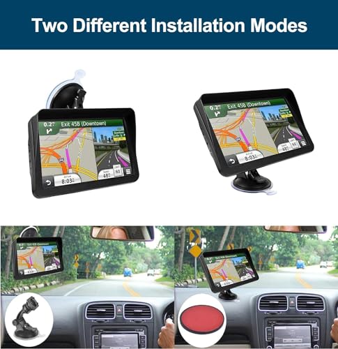 Navegación GPS para automóvil, mapa 2025, pantalla táctil de