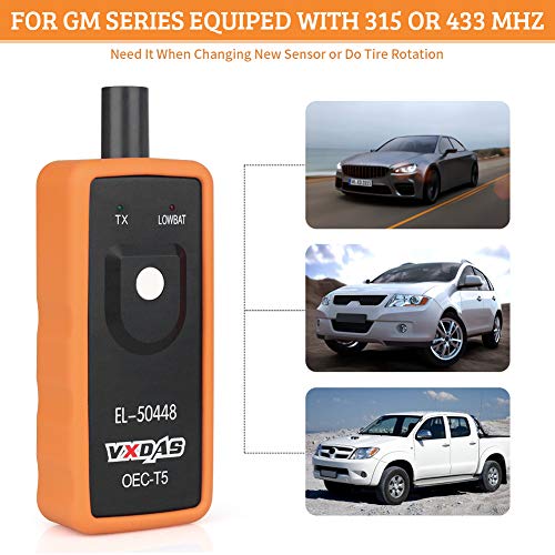VXDAS EL-50448 TPMS Herramienta de reinicio para sensor de p