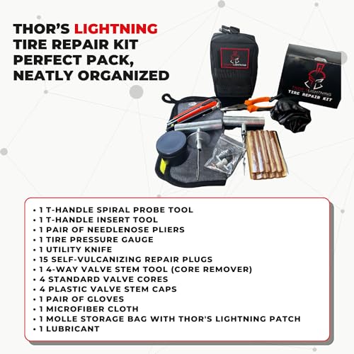 Thor's Lightning Air Systems Kit de reparación de neumáticos