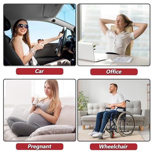 KAYI Cojín de asiento de automóvil, cojín de espuma viscoelá