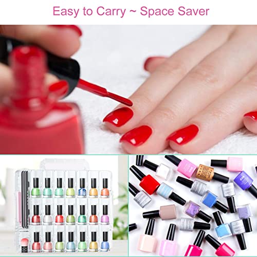 JIASHENG Estuche organizador de esmalte de uñas para 48 bote