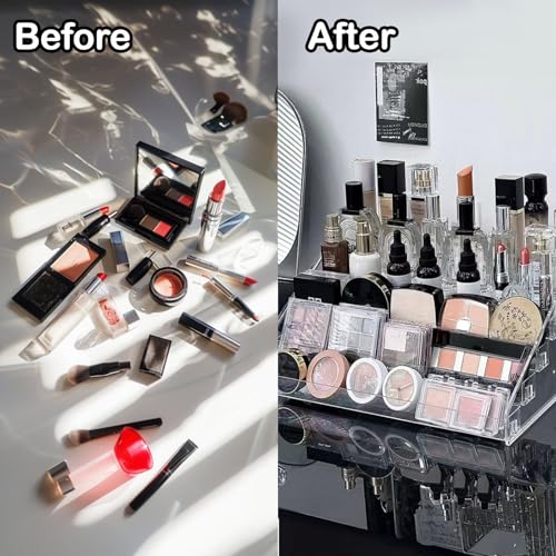 Organizador de esmalte de uñas acrílico, fácil de montar, or