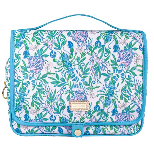 Lilly Pulitzer Neceser de viaje con asa, bolsillos y cremall