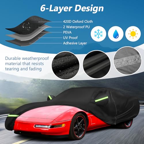 Funda impermeable para automóvil C4 Corvette, protección con