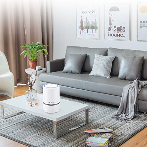 JINPUS Purificador de aire pequeño portátil para dormitorio