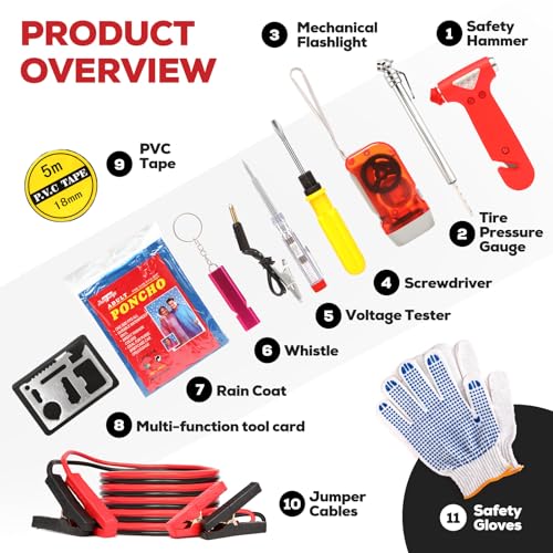 Kit de emergencia para automóvil, seguridad de camión, kit d