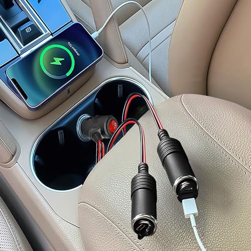 Divisor de encendedor de cigarrillos para automóvil, adaptad