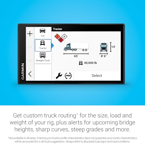 Garmin dezl OTR620 Navegador GPS para camión con pantalla tá