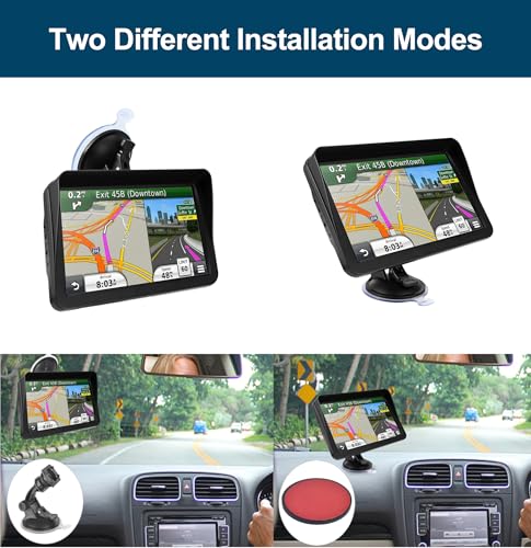 Navegador GPS para automóvil, mapa 2025 de 9 pulgadas, panta
