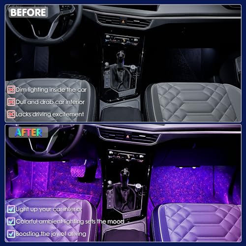 1797 Luces interiores del coche inalámbrico LED RGB USB Cont
