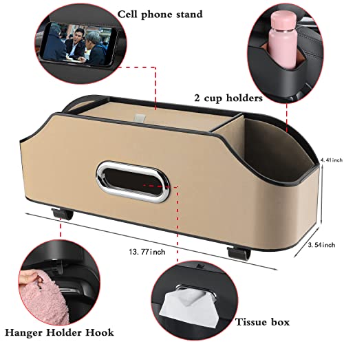 HOLDCY Organizador de asiento trasero de automóvil con 2 por
