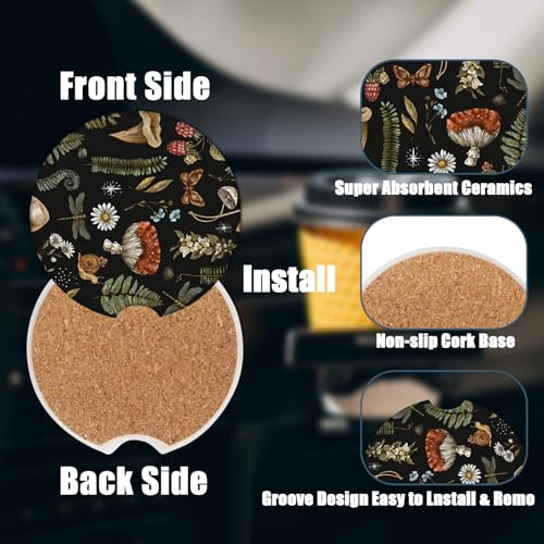 Posavasos para automóvil, posavasos de cerámica absorbente d