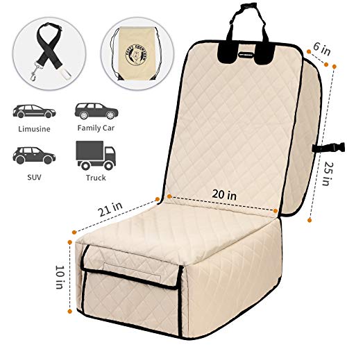 Fundas de asiento de automóvil para perros, 100% impermeable