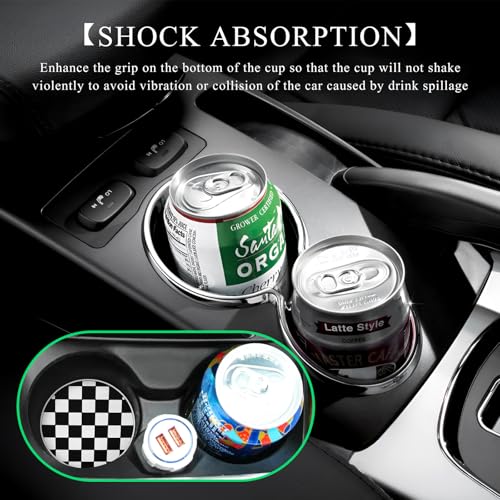 4 posavasos para automóvil, 2.76 pulgadas, antideslizantes,