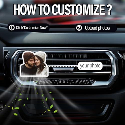 Ambientador de coche personalizado, clip de ventilación únic