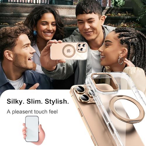 ZHK Funda magnética con anillo giratorio de 360° para iPhone
