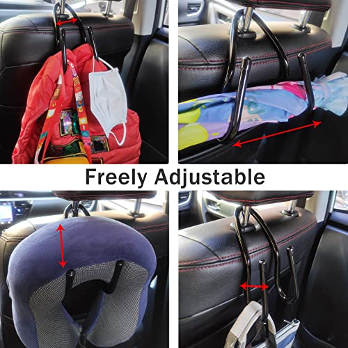 Gancho ajustable para reposacabezas de asiento de automóvil,