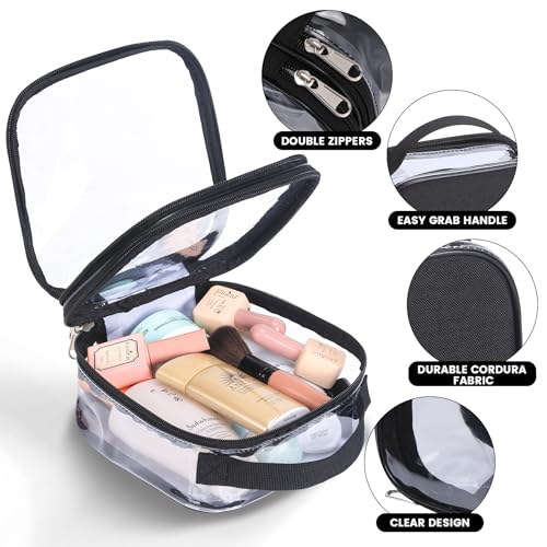 Neceser aprobado por la TSA con bolsa transparente, bolsa de