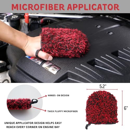 Kit de limpieza de detalles de bahía de motor de automóvil,