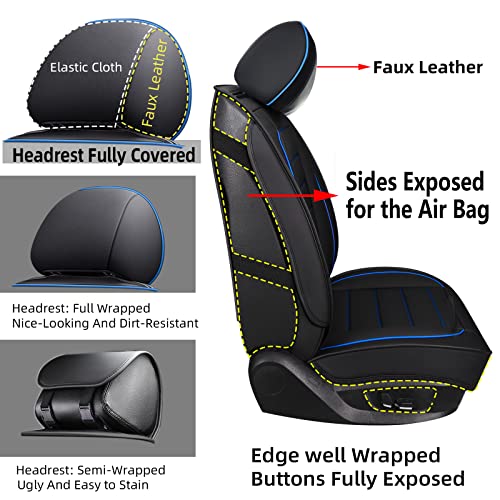 Capitauto Fundas de asiento para automóvil, de cuero sintéti