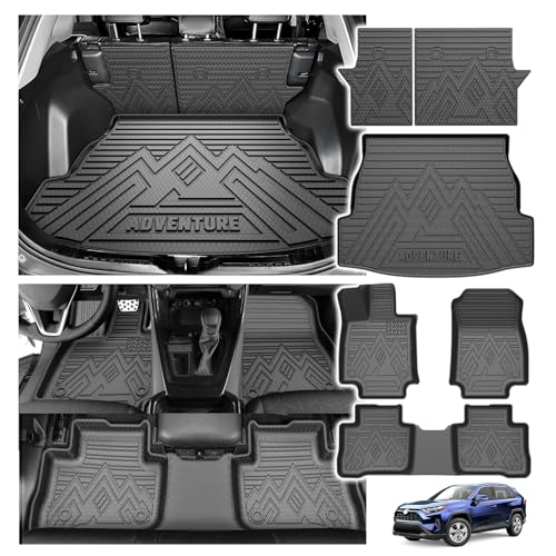 Powerty Tapete de suelo para Toyota RAV4 2019-2025, tapete d