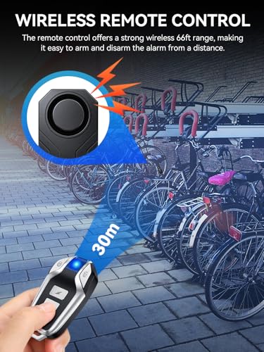 Onvian Alarma de bicicleta recargable mejorada, sensor de mo