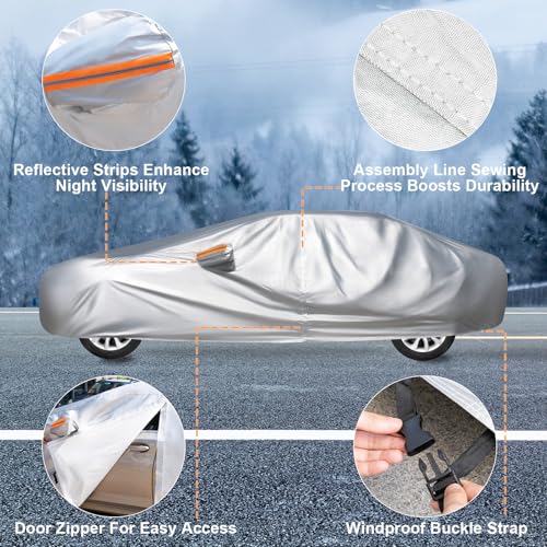 Funda de automóvil de 6 capas impermeable para todo tipo de