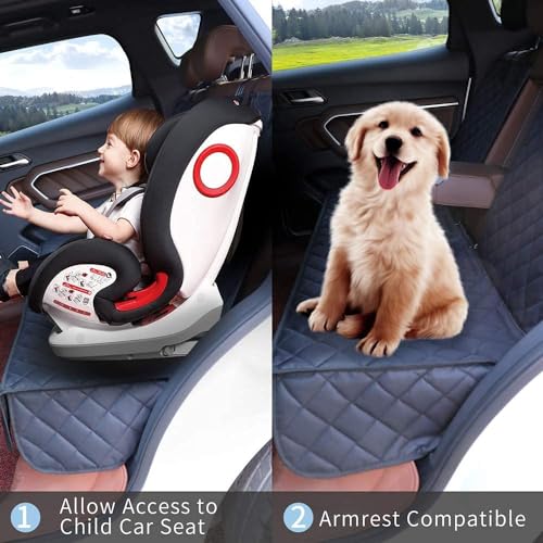 Funda de asiento de coche para perro, funda para asiento tra