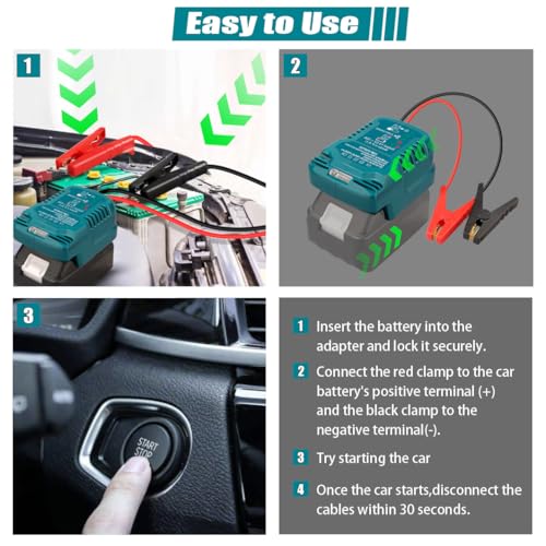 Adaptador de arranque para Makita 18V Li-ion alimentado por