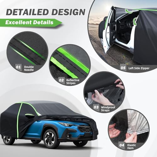 KUST Funda impermeable para automóvil para Subaru Crosstrek