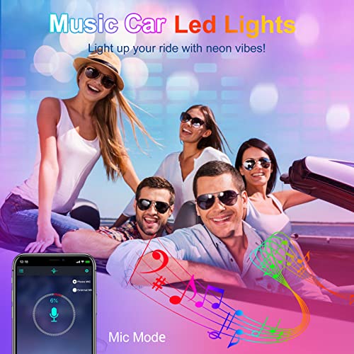 Unifilar - Tira de luz LED para automóvil, icicar, 4 unidade