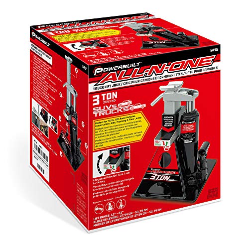 Powerbuilt 640912 Base y botella de gato todo en uno, 3 tone
