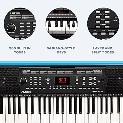 Alesis Melody 54 - Piano digital con teclado eléctrico con 5