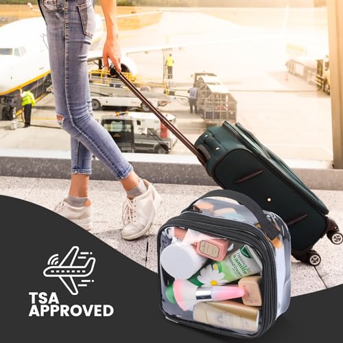 Neceser aprobado por la TSA con bolsa transparente, bolsa de
