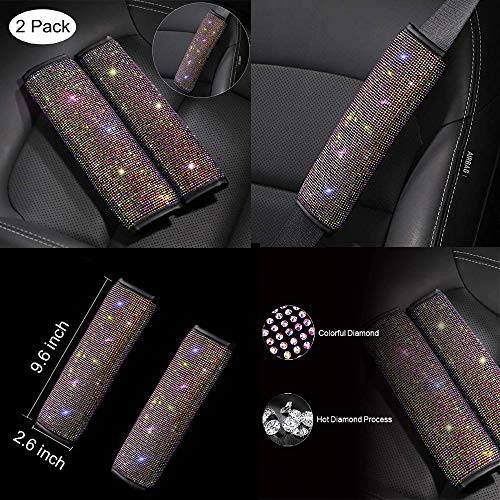Juego de 4 accesorios brillantes para automóvil, para mujere