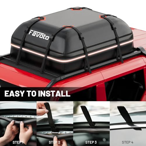 Favoto Portaequipajes para techo de automóvil, bolsa imperme
