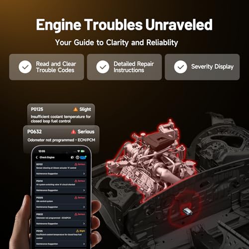 TOPDON Carpal OBD2 escáner Bluetooth - Escáner para coche, h