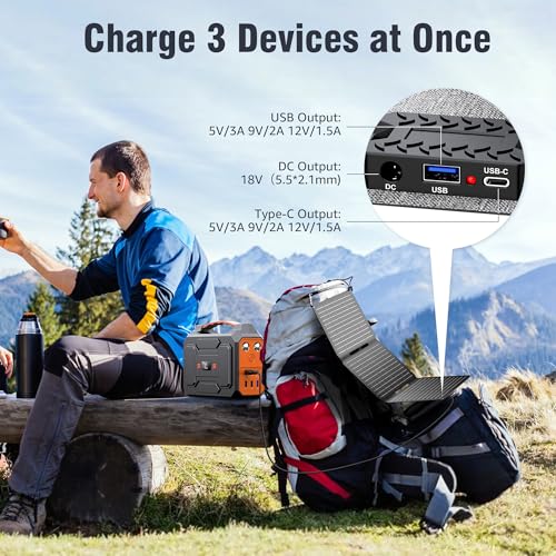 ZeroKor - Cargador de panel solar portátil de 30 W, kit de p