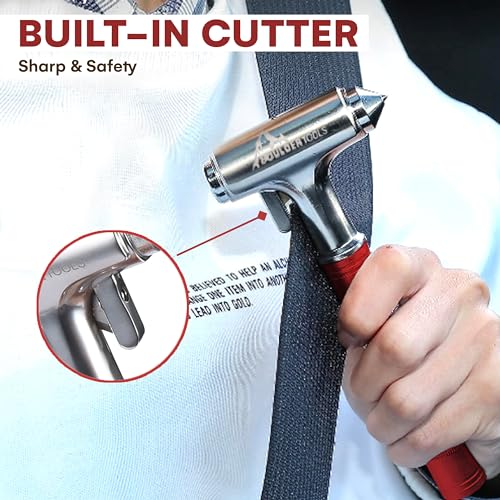 Boulder Tools Herramienta para romper ventanas de automóvil,