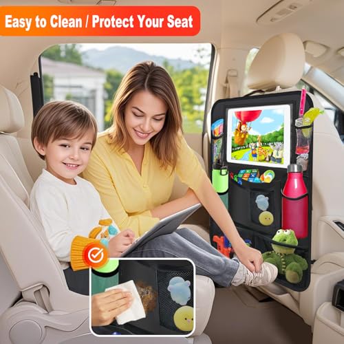 Organizador de asiento trasero de automóvil, paquete de 2 or